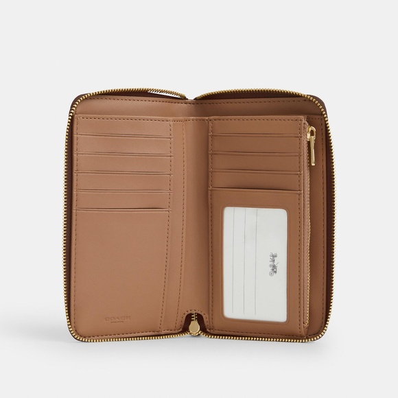 Medium Id Zip Wallet In Signature Canvas - Picture 1 of 2